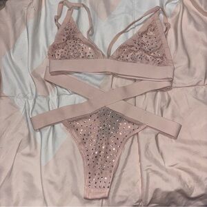 Windsor Strappy Rhinestone Lingerie